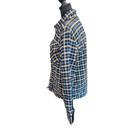 Jachs New York Mens Recycled Flannel Sherpa-Lined Plaid Shirt Jacket L Shacket - Picture 4 of 11